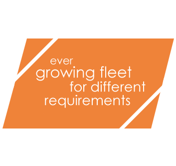 ever growing fleet for different requirements ever growing fleet for different requirements