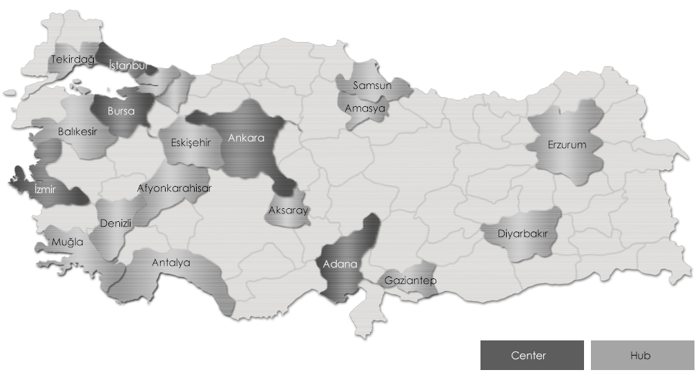 Ekol Turkey - Domestic Distribution Network